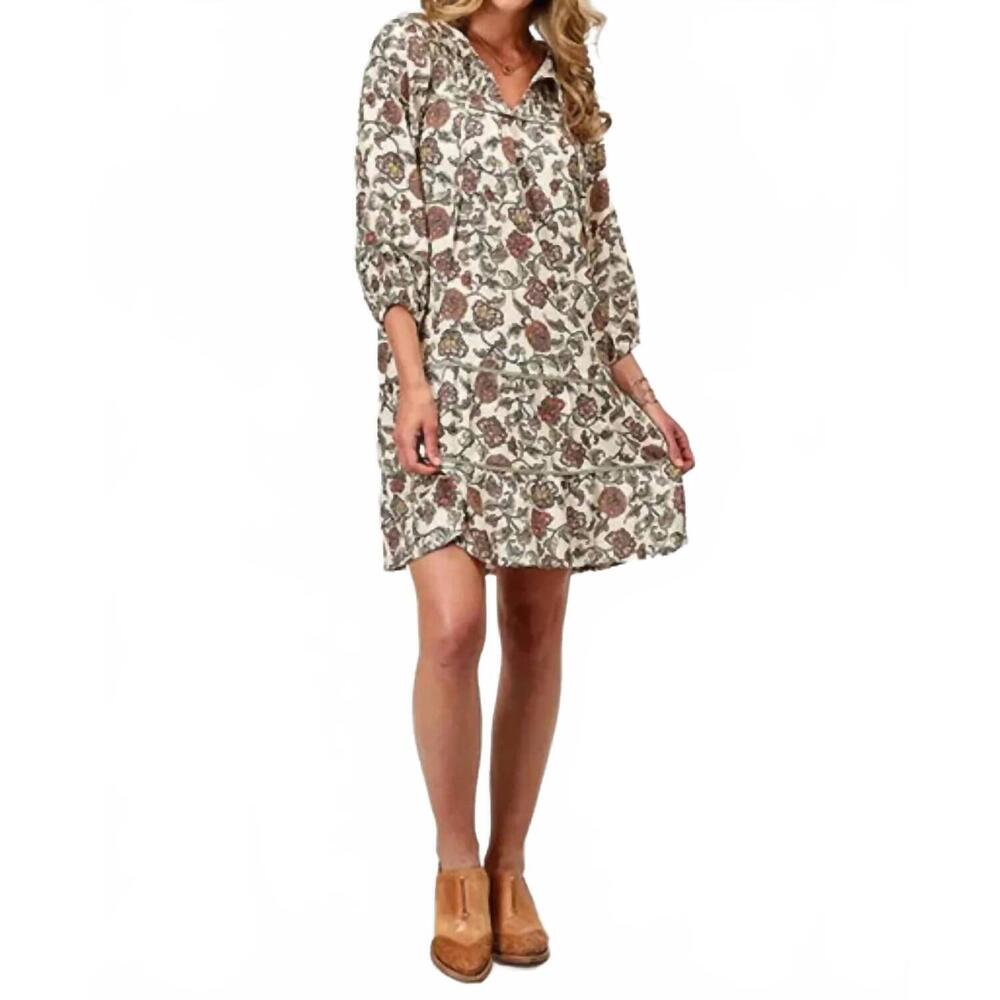 NEW ROPER vintage floral dress in cream
